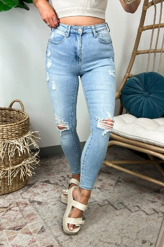 Confident Charisma Vintage Push-Up High Rise Skinny Jeans - FINAL SALE