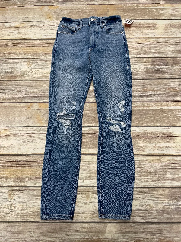 Playful Style Denim Jeans Skinny Good American, Size 0