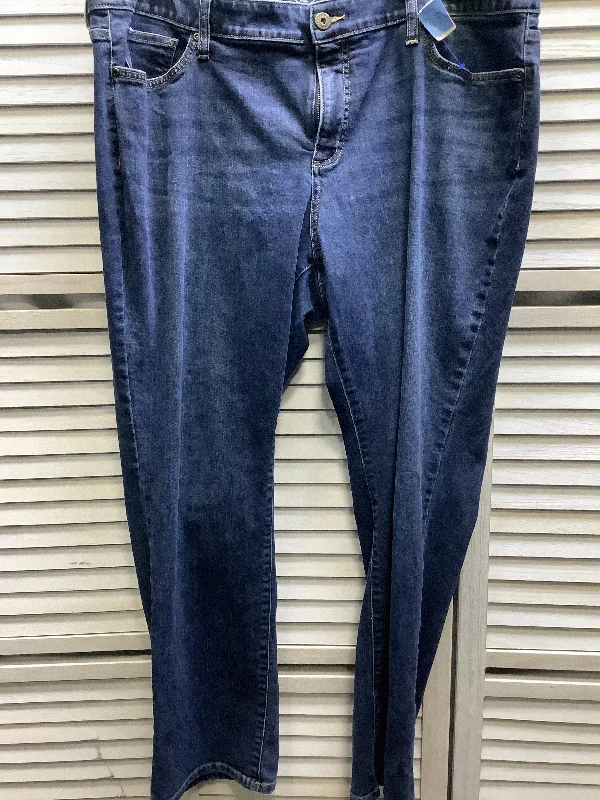 Noble And Elegant Denim Jeans Straight St Johns Bay, Size 20