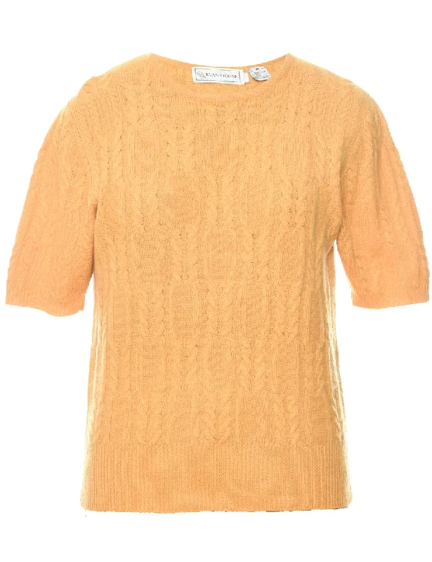 Integrated Design Evan Picone Cable Knit Jumper - M