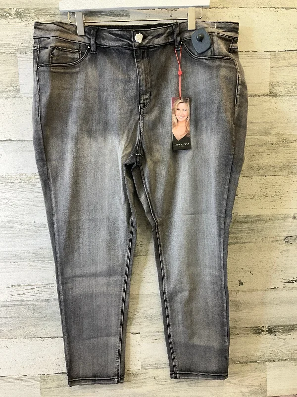 Cozy Essentials Grey Denim Jeans Skinny Laurie Felt, Size 18