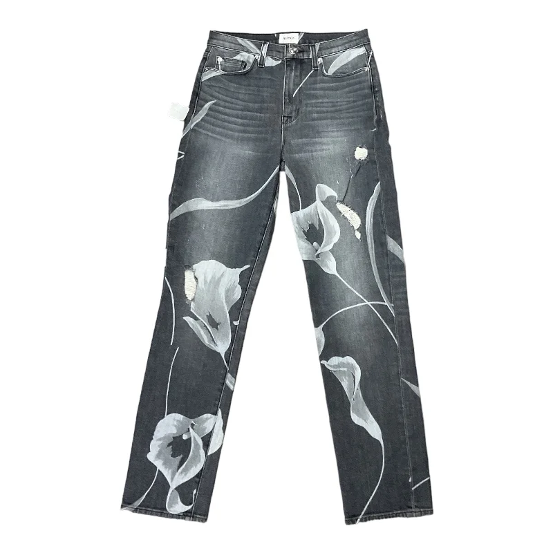 Trendy Traveler Grey Denim Jeans Straight Hudson, Size 2