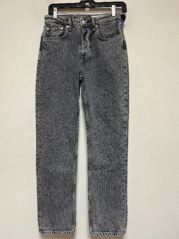 Chic Lounge Grey Jeans Straight Rag & Bones Jeans, Size 2