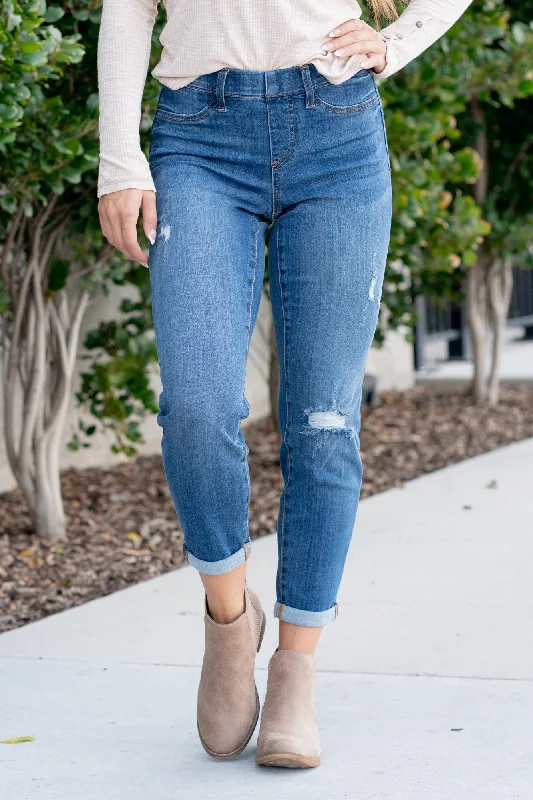 Classic Worland High Rise Pull On Boyfriend Jegging