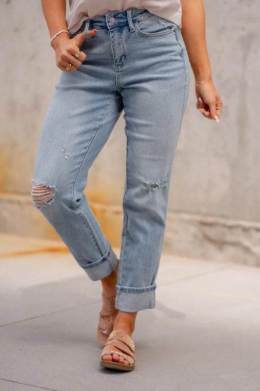 Elegant Design American Stars Mid Rise Cuffed Boyfriend Regular & Plus Sizes