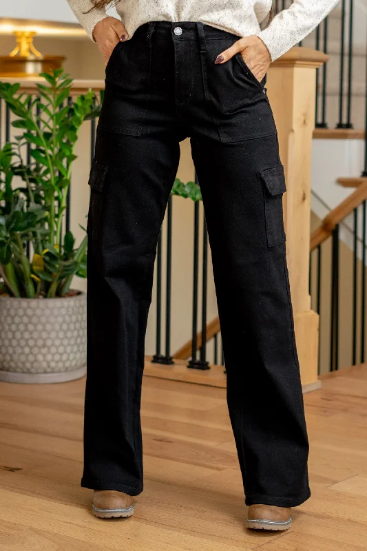 Fashion Classic Coastal Sunset High Rise Cargo Wide Leg Regular & Plus Sizes