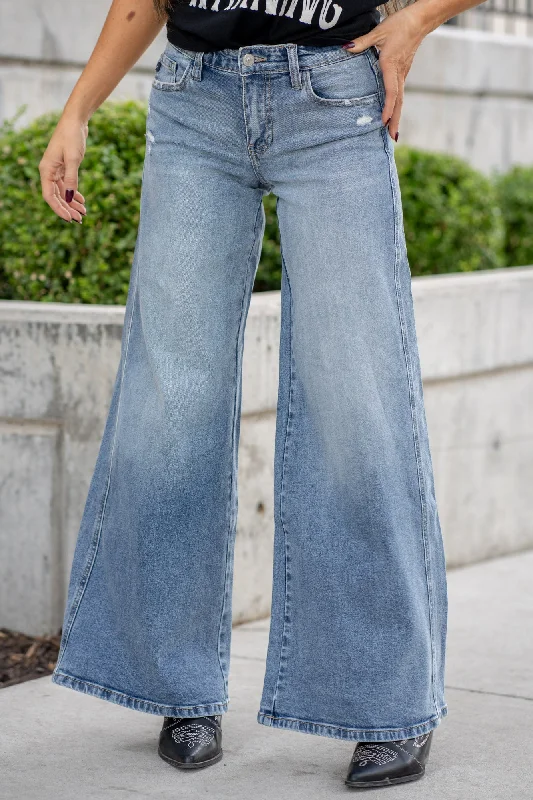 Versatile Items Renee Mid Rise Super Wide Leg