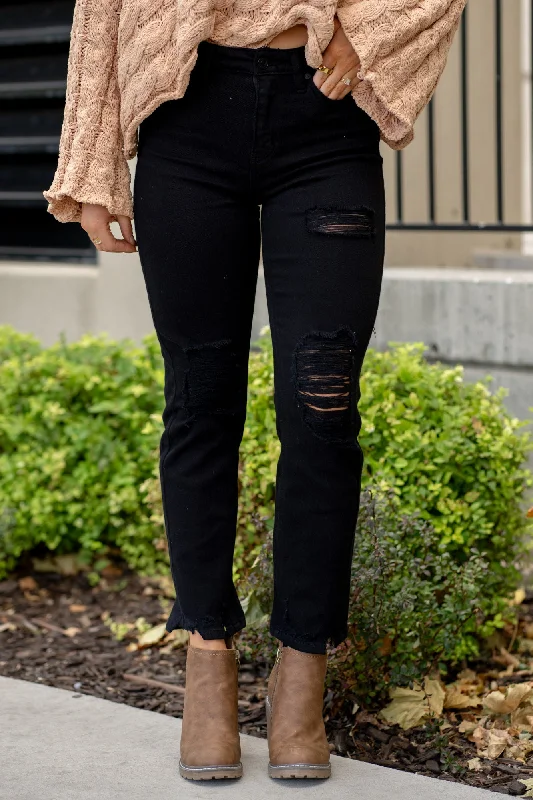 Easy Fashion Haven Ultra High Rise Slim Straight Leg