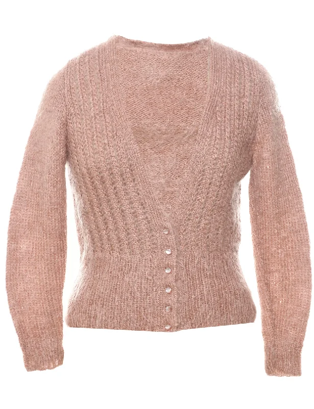 High-end Fashion Light Brown Cardigan - M