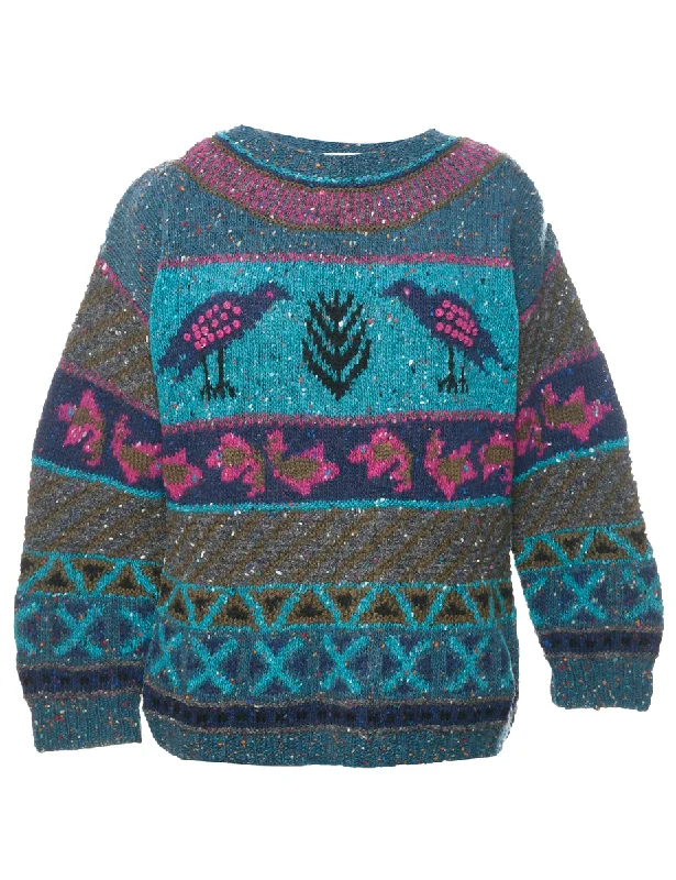 European Plan Multi-colour Jumper - S