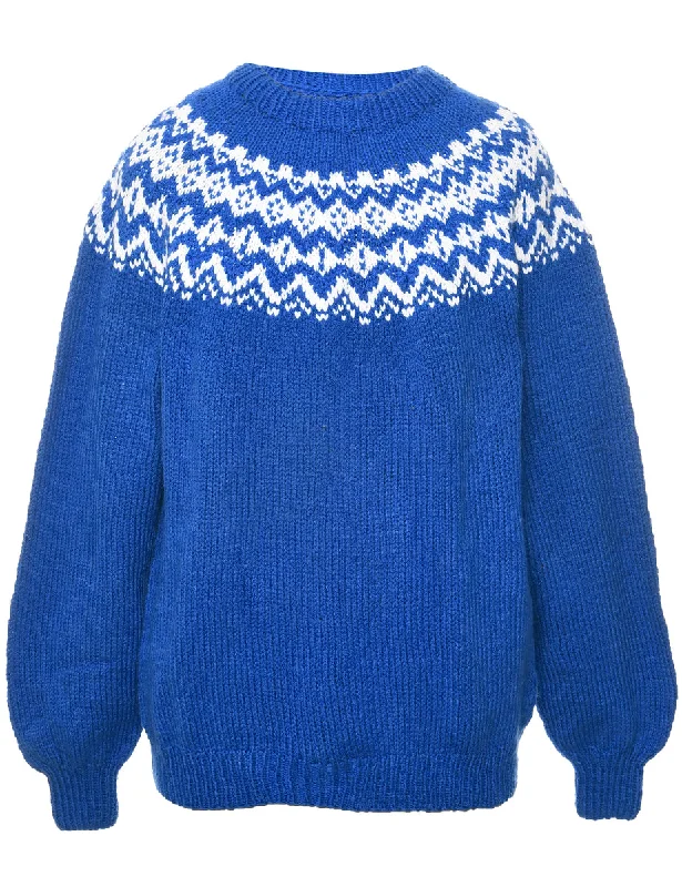 Celebrity Picks Nordic Blue Jumper - XXL
