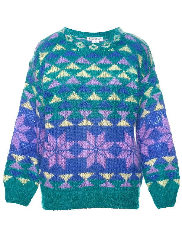 Ethnic Style Nordic Jumper - M