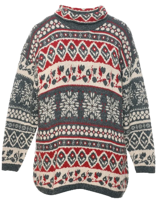 Cozy Vibes Nordic Jumper - M