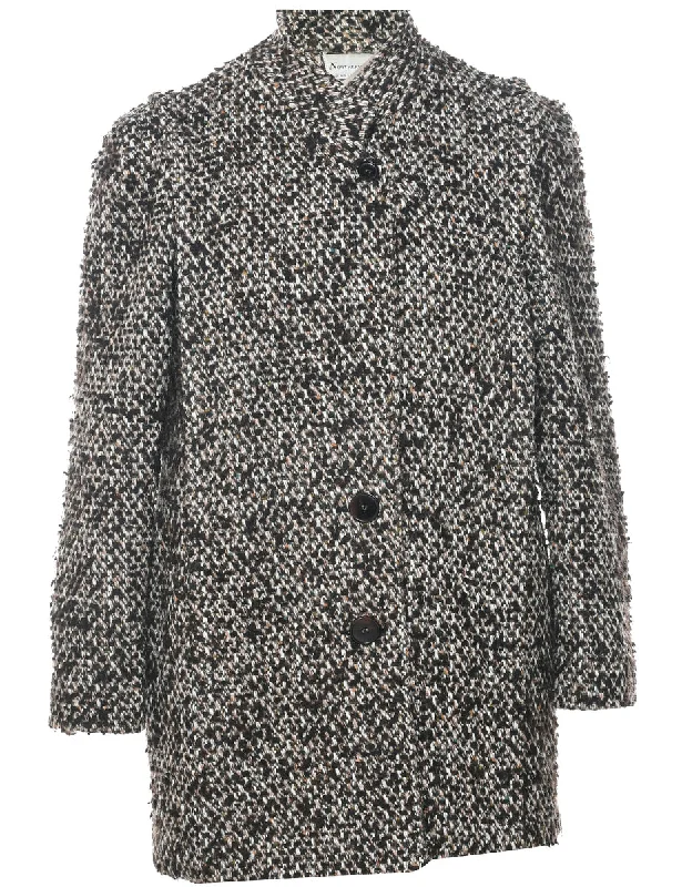 Fresh And Natural Single Breasted Wool Coat - S