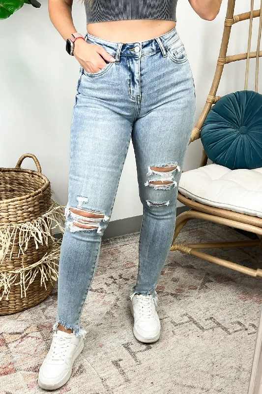 Sorai High Rise Distressed Skinny Jeans