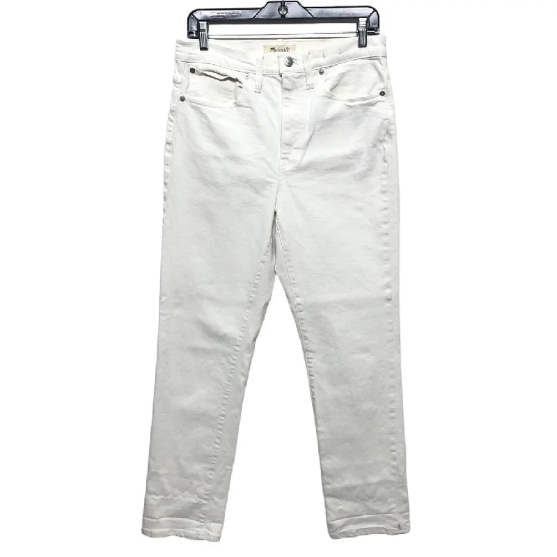Classic Style White Denim Jeans Boyfriend Madewell, Size 4
