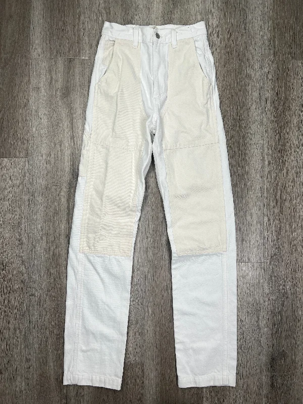 Trendy And Casual White Denim Jeans Straight Madewell, Size 00
