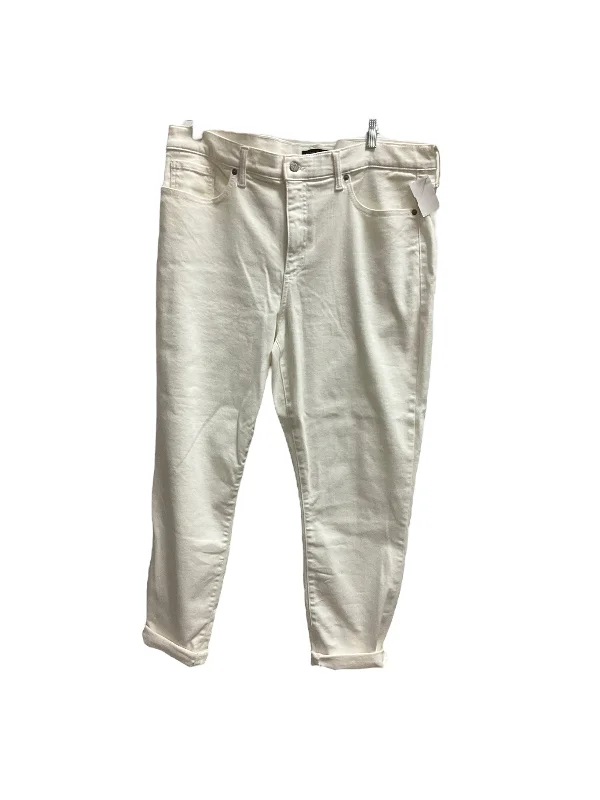 New Autumn And Winter Styles White Jeans Boyfriend Banana Republic, Size 18