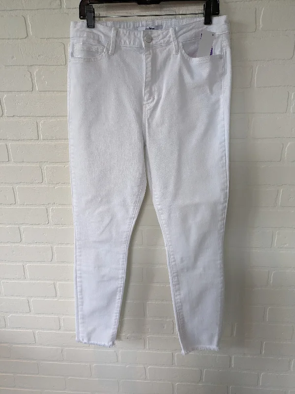Fashionable Prints White Jeans Skinny Sam Edelman, Size 12