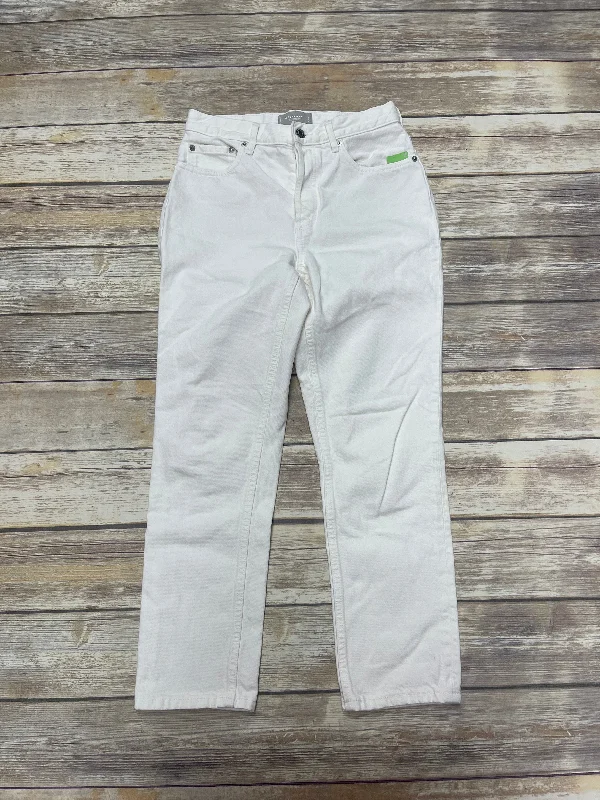 Retro Design White Jeans Straight Everlane, Size 2