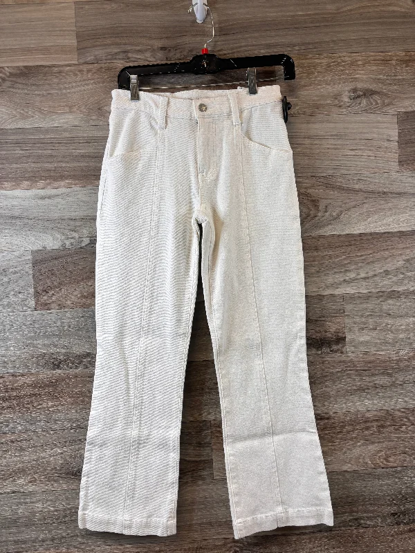 Trendy Dresses White Jeans Wide Leg Lucky Brand, Size 2
