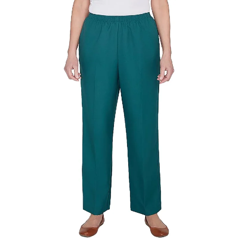 Comfortable And Versatile Alfred Dunner Womens Comfort Waist Traditional Fit Straight Leg Pants
