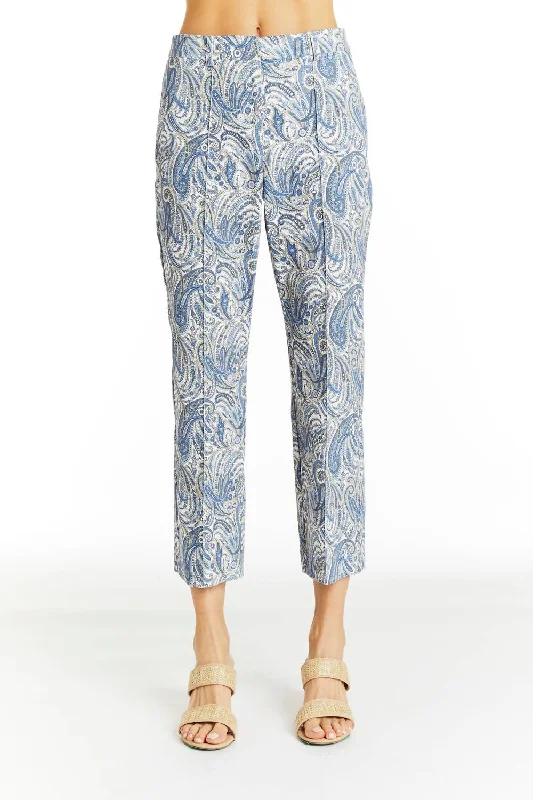 Sports Design Angelica Paisley Pant In Bluebird