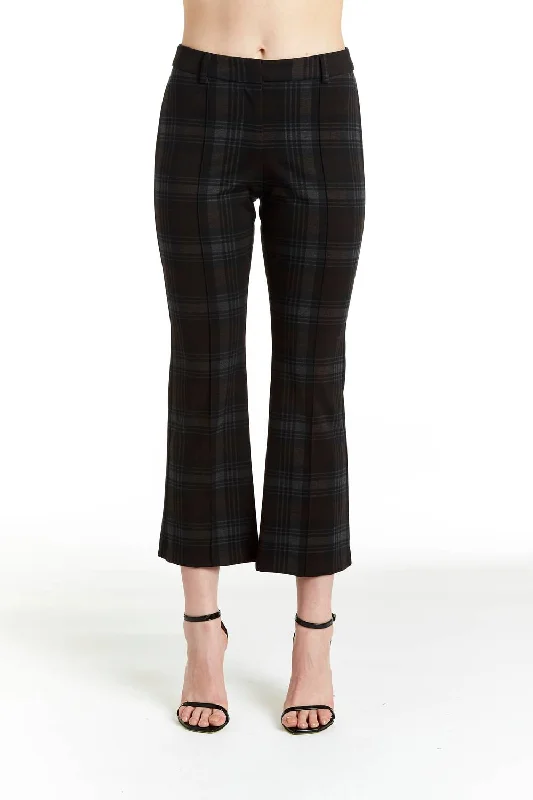 Personalized Clothing Angelica Plaid Pants In Mocha