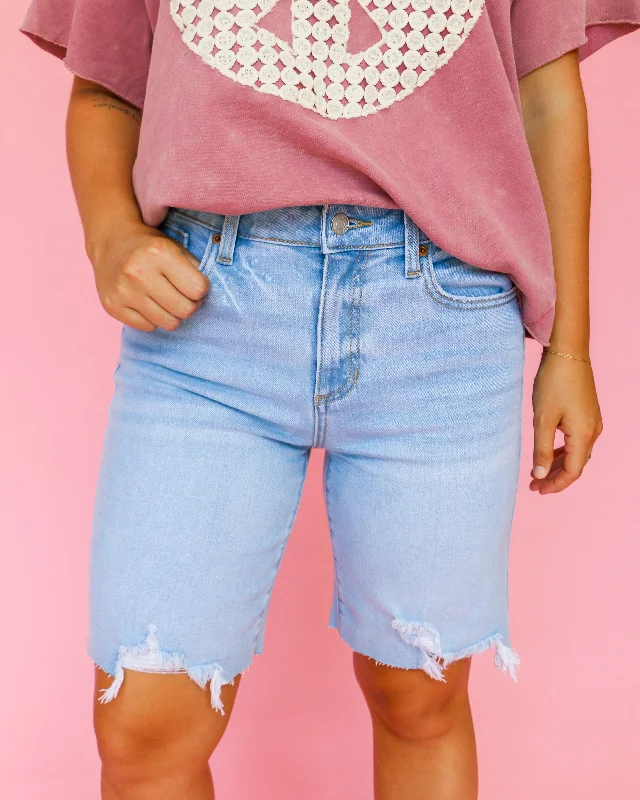 Modern Tailoring Bermuda Shorts Light Wash