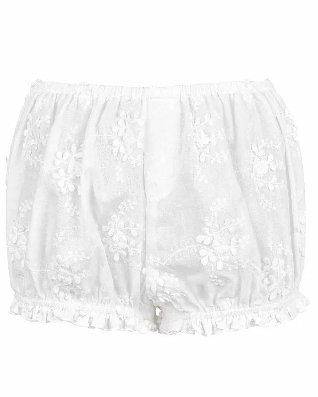 Bloomer Shorts - White Lace