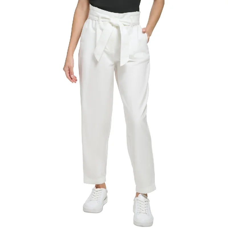 Fashionable Inner Wear Calvin Klein Womens Ruffle Tie Waist Paperbag Pants
