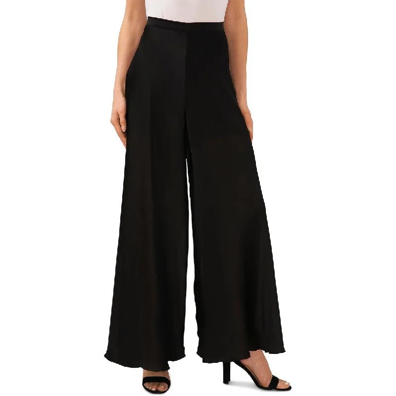 Classic Style CeCe Womens High Rise Slub Wide Leg Pants