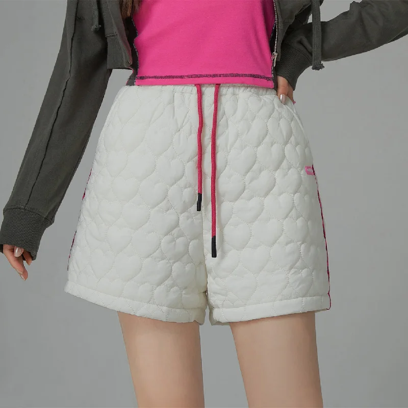 Stylish Wear Trouble Maker String Quilted Shorts