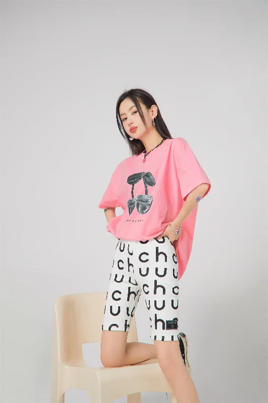Luxury Temperament Chuu Logo Bermuda Legging Shorts