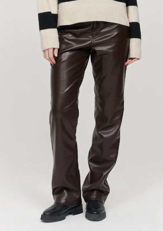 Weekend Comfort Cindy Trousers In Chocolate