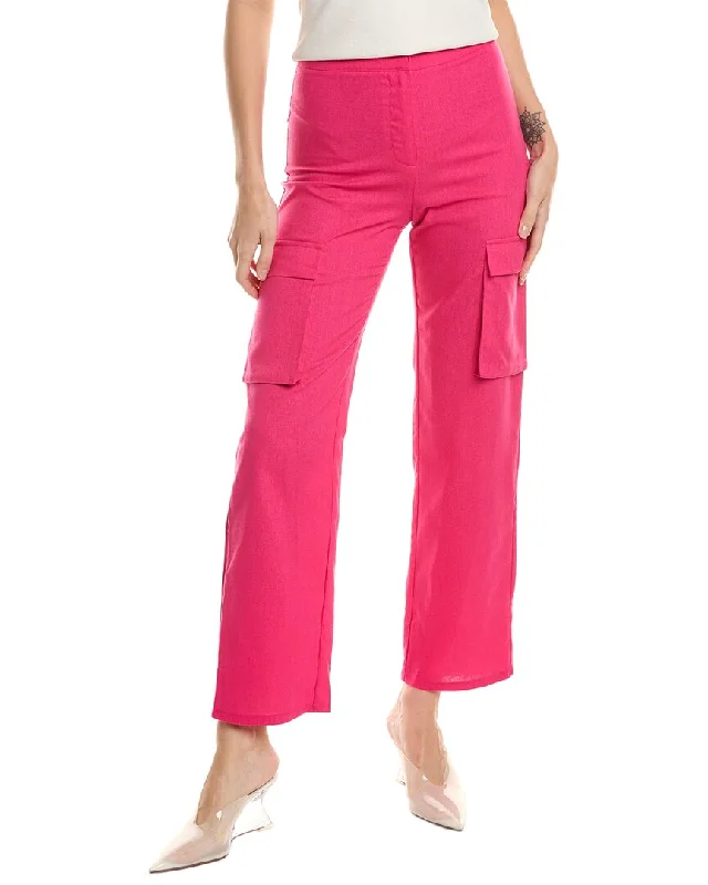 Carefree Daisy Lane Linen-Blend Cargo Pant
