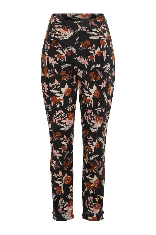 High-quality Styles Gaucho Pants In Dusty Floral Black