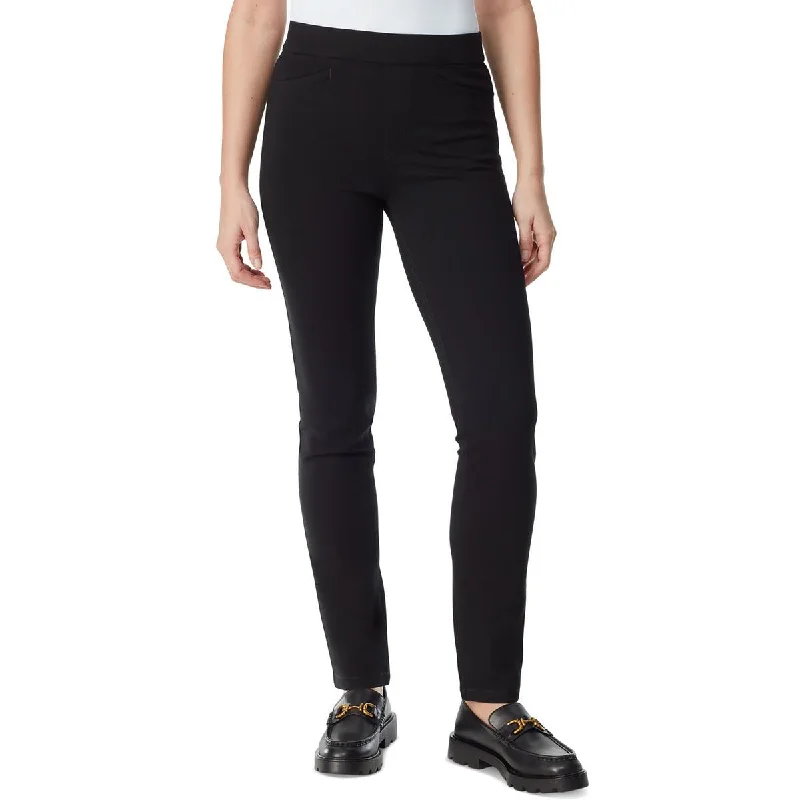 Fashion Pioneer Gloria Vanderbilt Womens Ponte High-Rise Trouser Pants