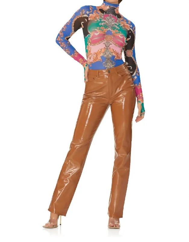 Boutique Recommendation Heston Straight Leg Pant In Camel