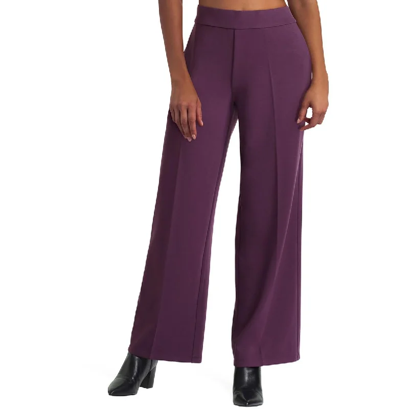 Denim Design Isaac Mizrahi Womens High Rise Work Wear Wide Leg Pants