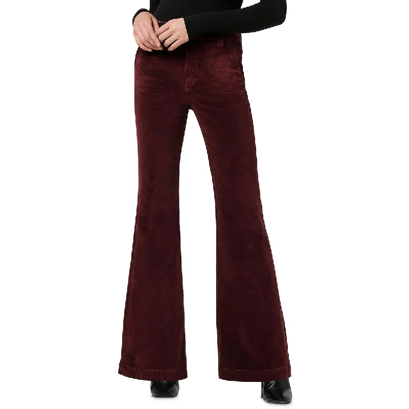 Joe's Womens The Molly Trouser Velvet Flared Pants