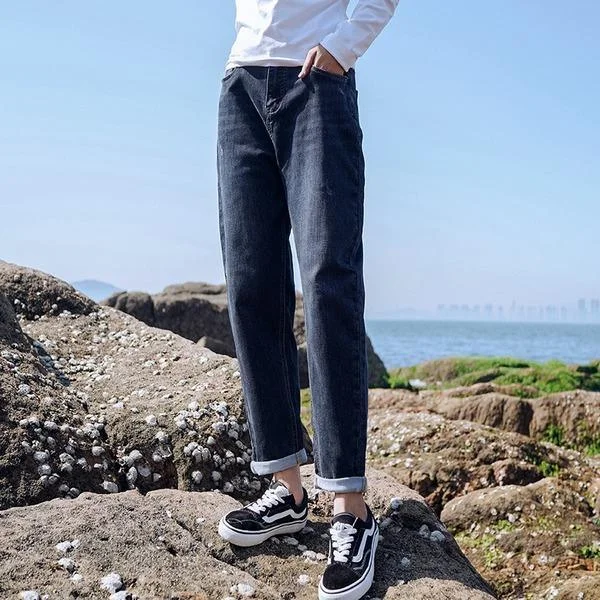 Personal Charm Women Denim Harem Pants High Waist Button Fly Trouser 2020 Autumn New Elasticity Pockets Female Casual Pants Personal Charm Women Denim Harem Pants High Waist Button Fly Trouser 2020 Autumn New Elasticity Pockets Female Casual Pants