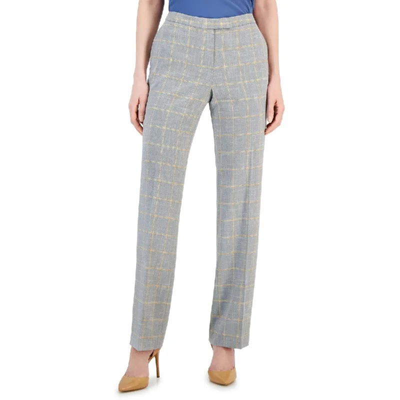 Fashion Design Kasper Womens Straight Leg Mid-Rise Dress Pants