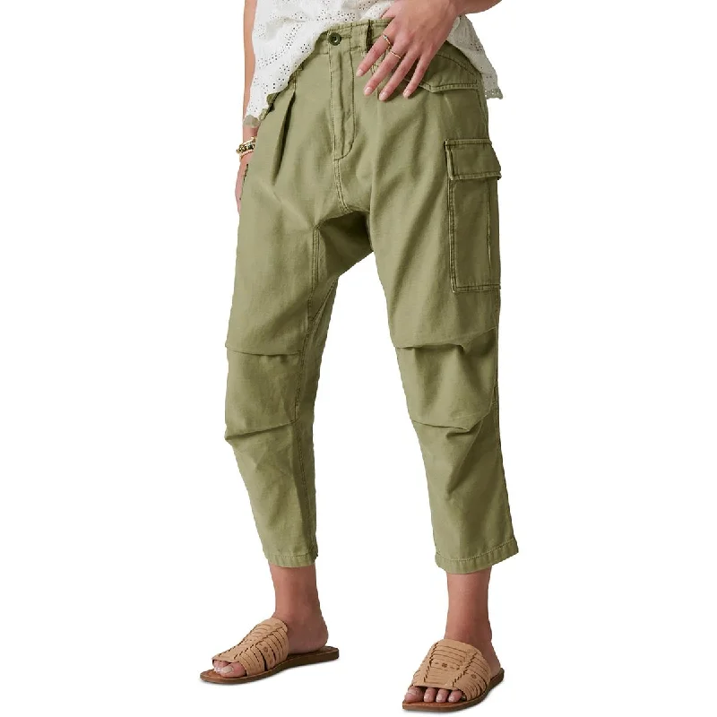 Breathable Comfort Lucky Brand Womens Slouchy Cotton Cargo Pants