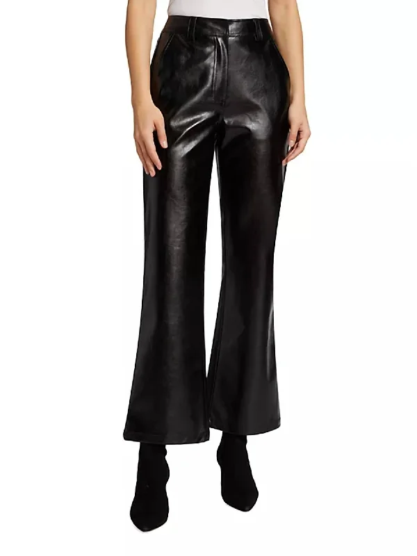 Melbrooke Faux Leather Trousers In Black