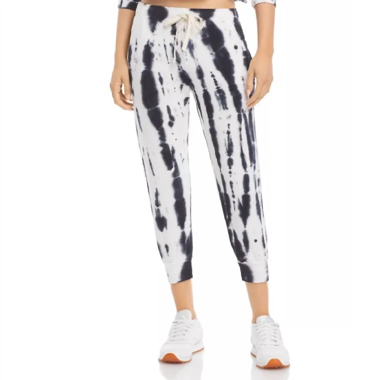 Innovative Design Painter Super Soft Sweatpants In Faded Black Tie Dye