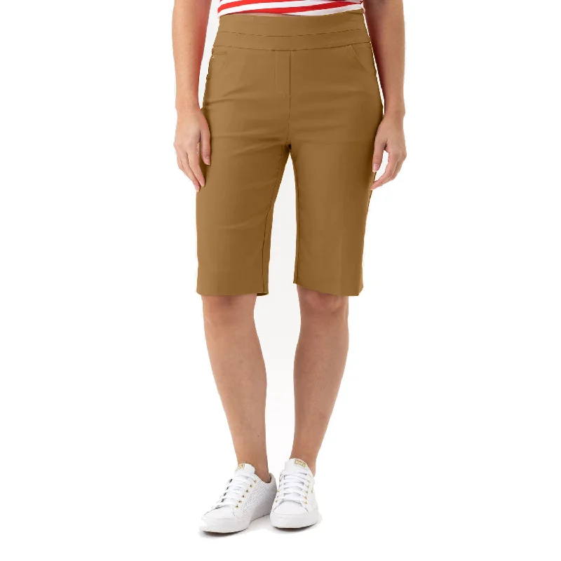 Soft Fabrics Renuar 11.5-Inch Pull On Bermuda Short - Nutmeg