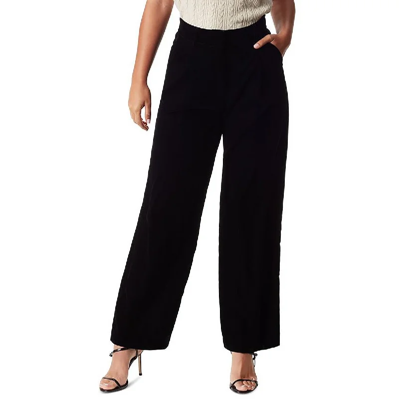 British Style Sam Edelman Womens Velvet High Rise Wide Leg Pants