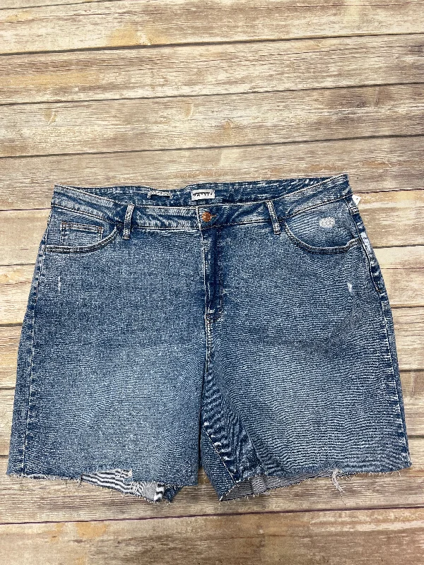 Cozy Layers Shorts By Ava & Viv In Blue Denim, Size: 24