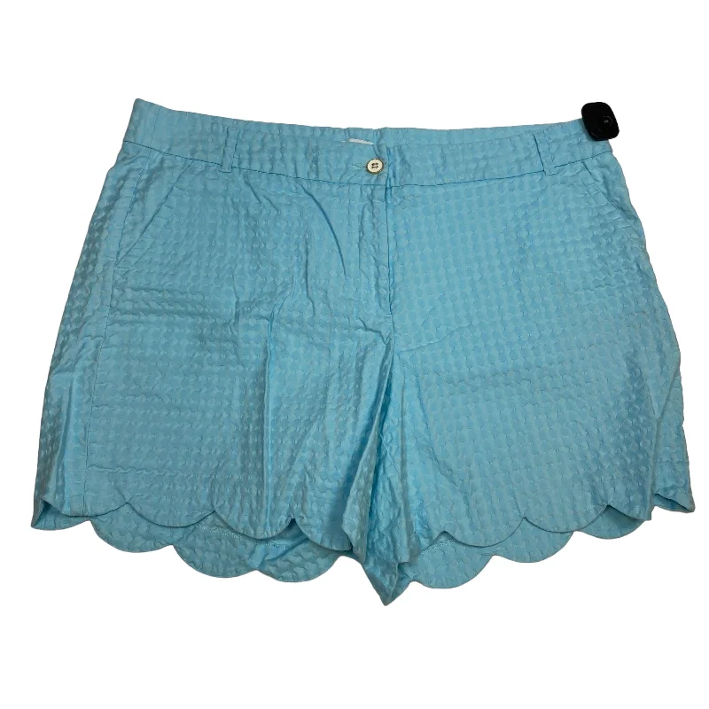 Printed Patterns Shorts By Crown And Ivy In Blue, Size: 20